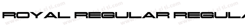 Royal Regular RegularVersion 1000字体转换